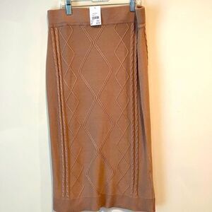 NWT Cato Tan Skirt